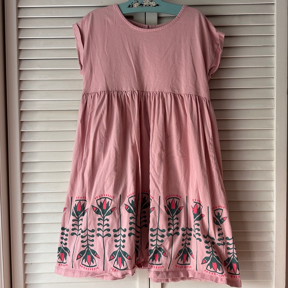 Tea Collection Pink Floral Kids Play Dress
